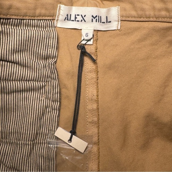 Alex Mill Women's Boy Pleated Chino Pants in Light Khaki Tan Brown Size 6 NWOT - Picture 5 of 10